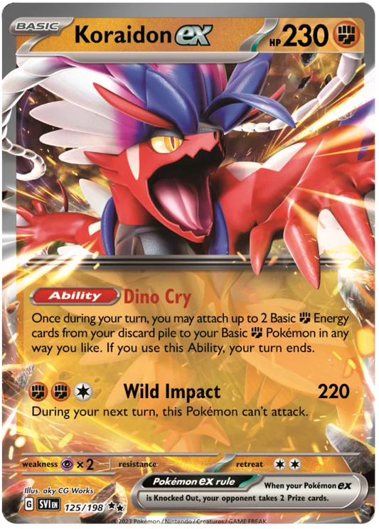 Koraidon ex (125/198) - Scarlet & Violet