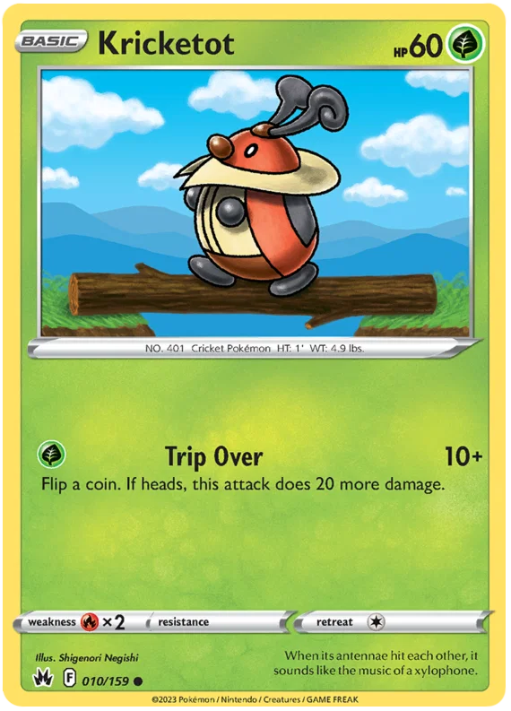 Kricketot [Reverse Holo] (010/159) - Crown Zenith