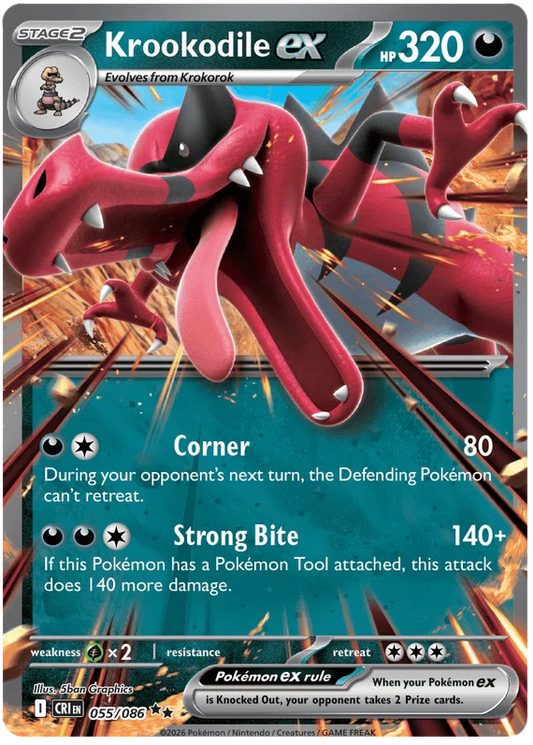 Krookodile ex (055/086) - Chaos Rising