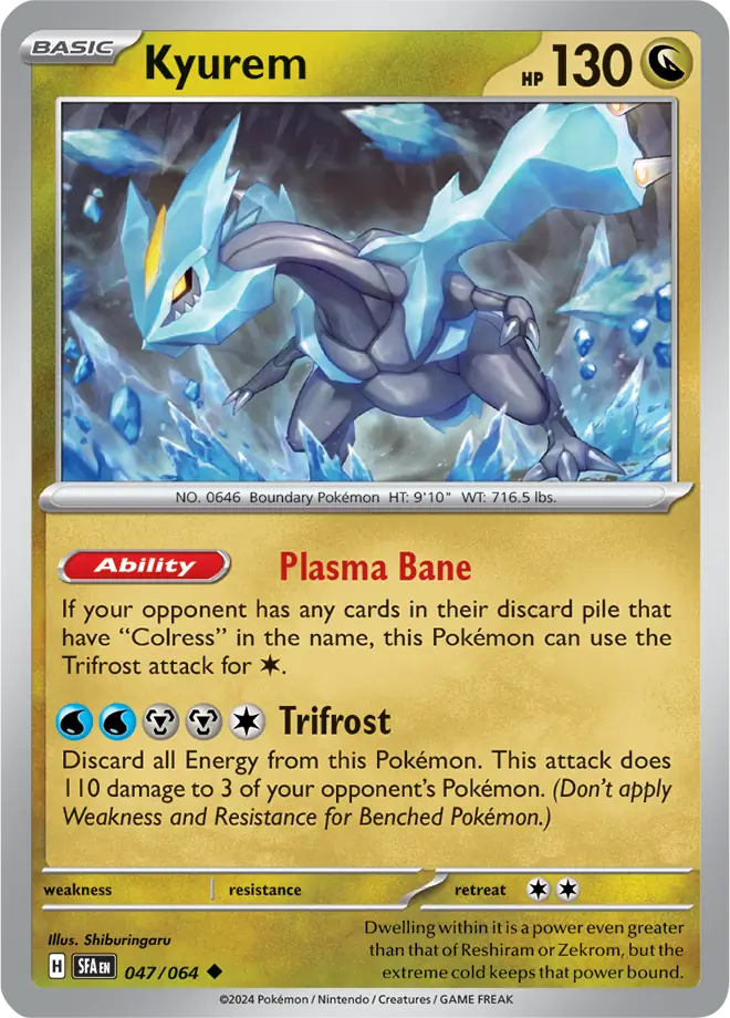 Kyurem [Reverse Holo] (047/064) - Shrouded Fable