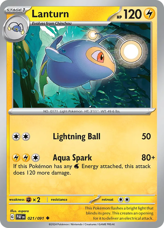 Lanturn (021/091) - Paldean Fates