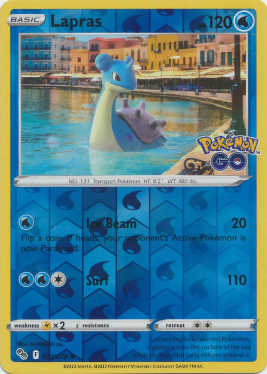 Lapras Reverse Holo (023/078) - Pokémon Go