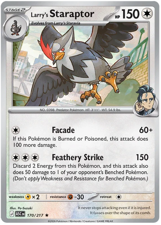 Larry's Staraptor [Holo] (170/217) - Ascended Heroes