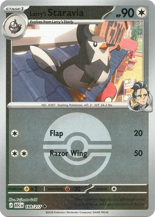 Larry's Staravia Ball Reverse Holo (169/217) - Ascended Heroes