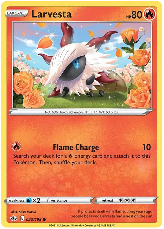Larvesta (023/198) - Chilling Reign