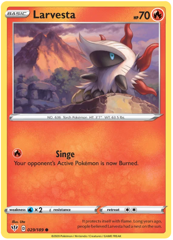 Larvesta (029/189) - Darkness Ablaze