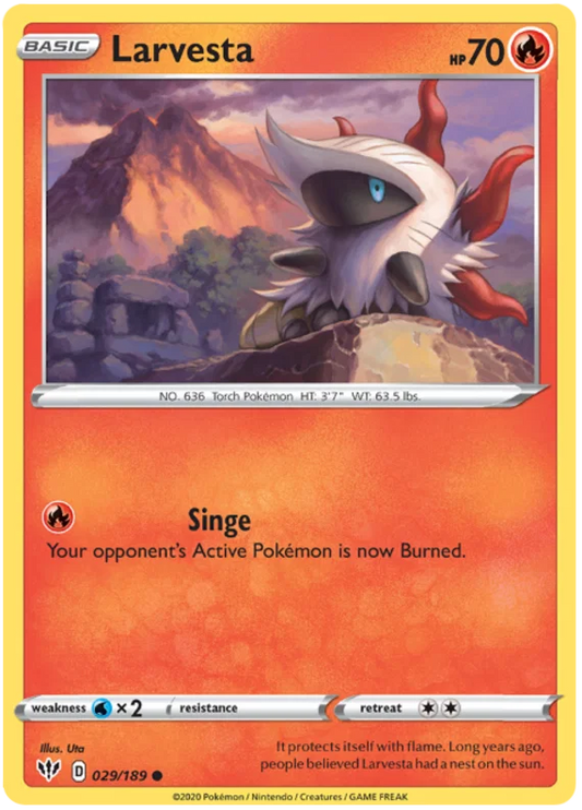 Larvesta (029/189) - Darkness Ablaze