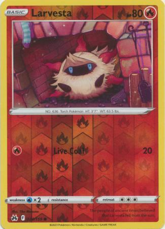 Larvesta Reverse Holo (024/159) - Crown Zenith