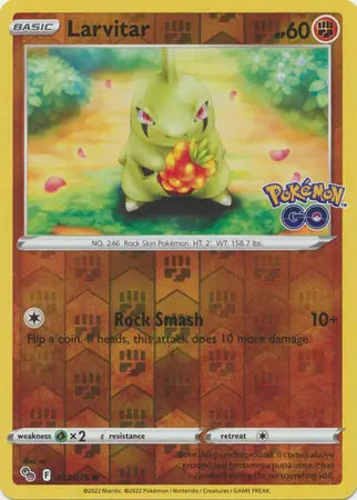 Larvitar Reverse Holo (037/078) - Pokémon Go