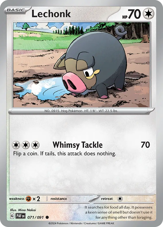 Lechonk (071/091) - Paldean Fates