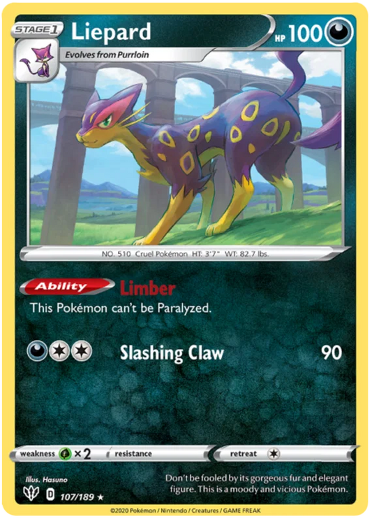 Liepard (107/189) - Darkness Ablaze