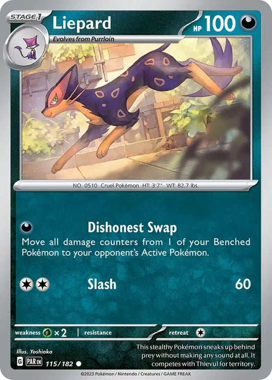 Liepard (115/182) - Paradox Rift