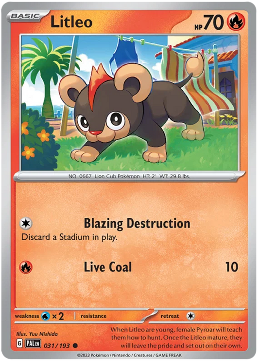 Litleo (031/193) - Paldea Evolved