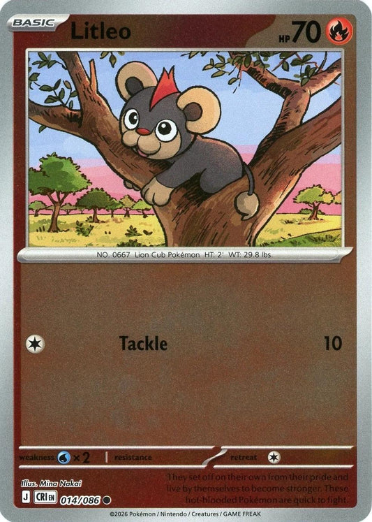 Litleo Reverse Holo (014/086) - Chaos Rising