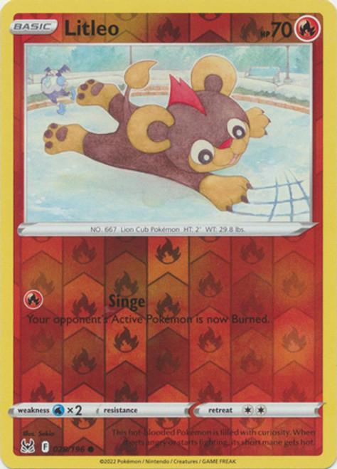 Litleo Reverse Holo (028/196) - Lost Origin