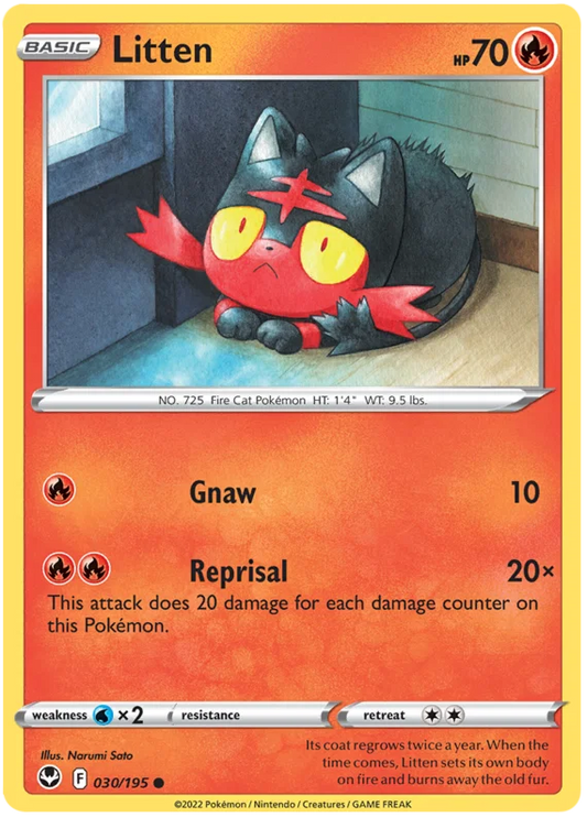 Litten (030/195) - Silver Tempest