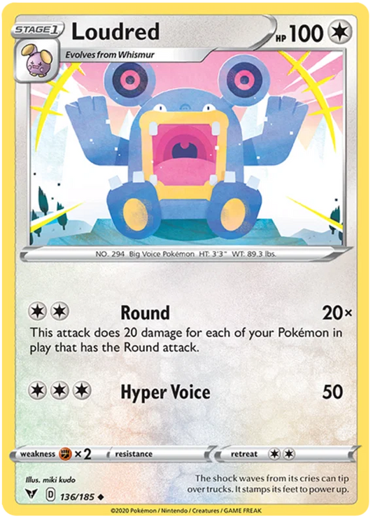 Loudred (136/185) - Vivid Voltage