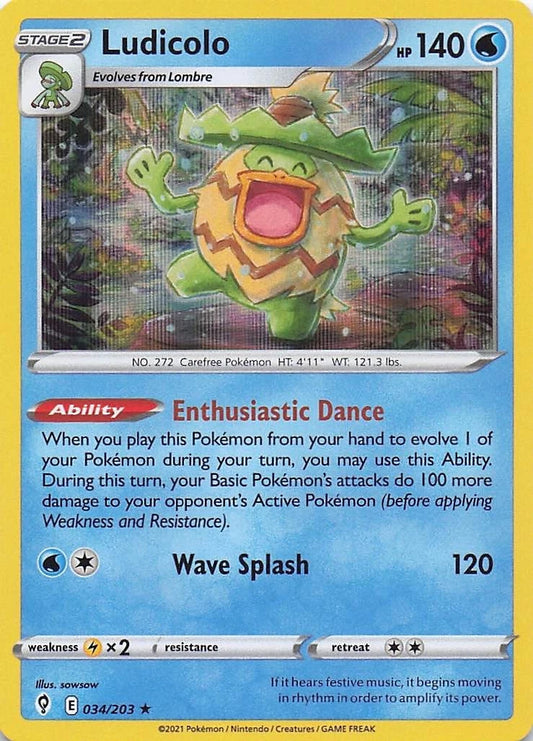Ludicolo Holo (034/203) - Evolving Skies