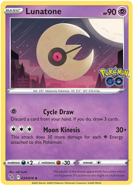 Lunatone (034/078) - Pokémon Go