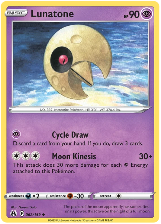 Lunatone (062/159) - Crown Zenith