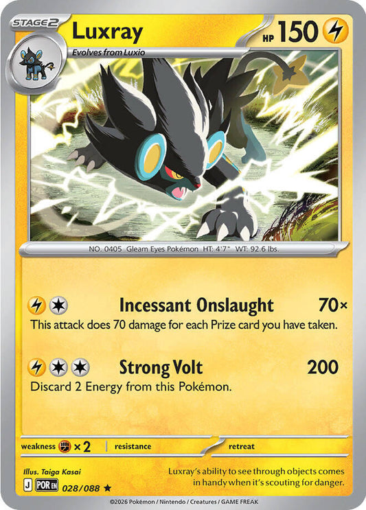 Luxray [Reverse Holo] (028/088) - Perfect Order