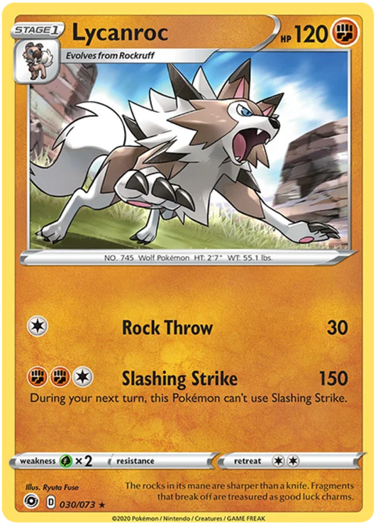 Lycanroc [Reverse Holo] (030/073) - Champion's Path