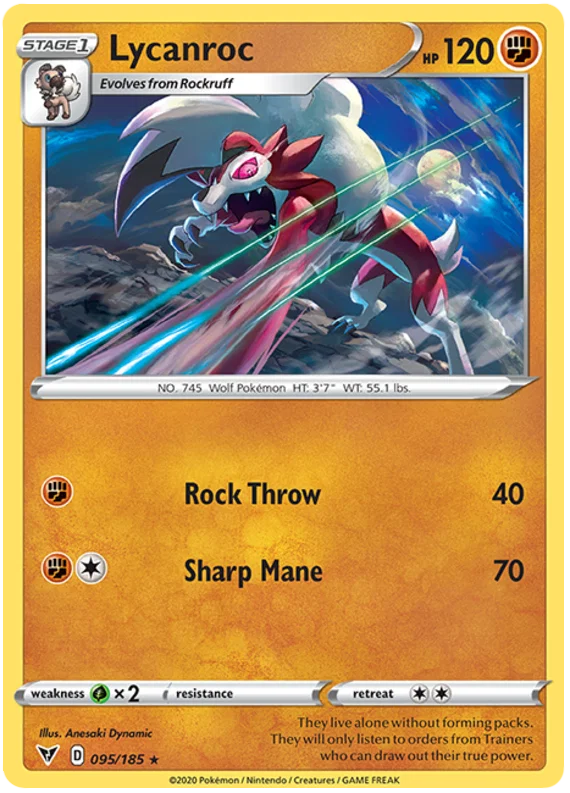Lycanroc (095/185) - Vivid Voltage