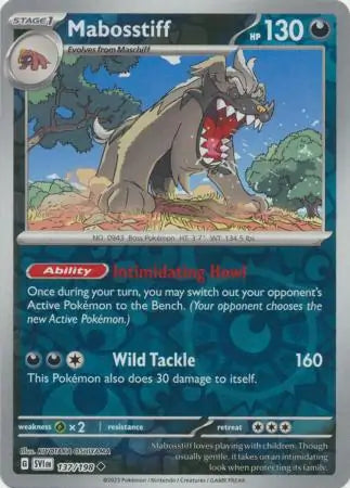 Mabosstiff Reverse Holo (137/198) - Scarlet & Violet