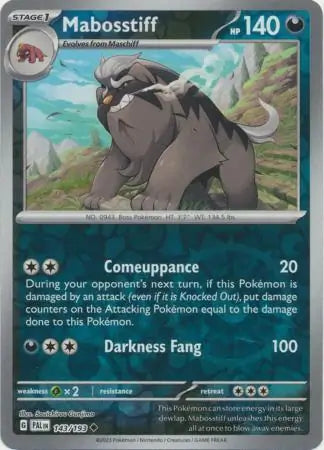Mabosstiff Reverse Holo (143/193) - Paldea Evolved