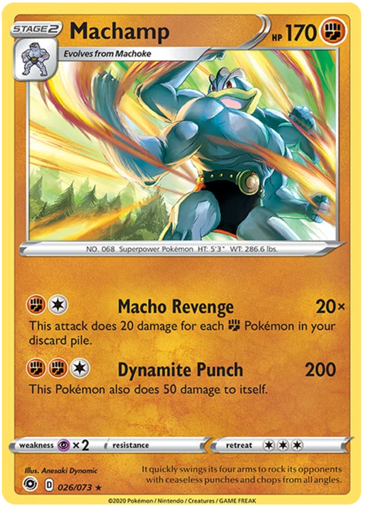 Machamp [Reverse Holo] (026/073) - Champion's Path