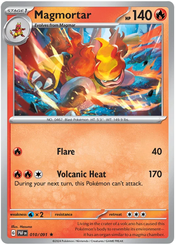 Magmortar (010/091) Deck Exclusive - Paldean Fates