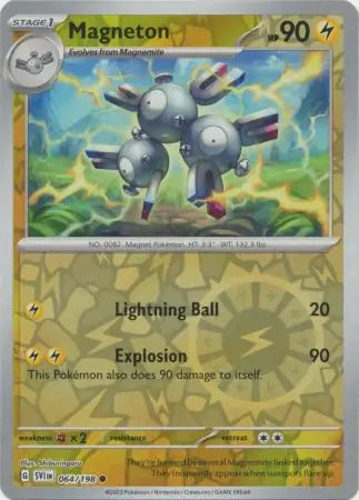 Magneton Reverse Holo (064/198) - Scarlet & Violet