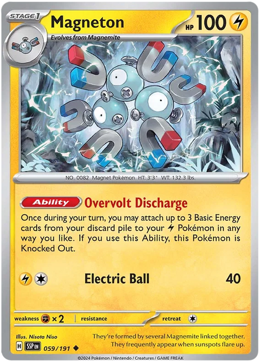 Magneton [Reverse Holo] (059/191) - Surging Sparks