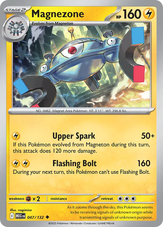 Magnezone [Reverse Holo] (047/132) - Mega Evolution