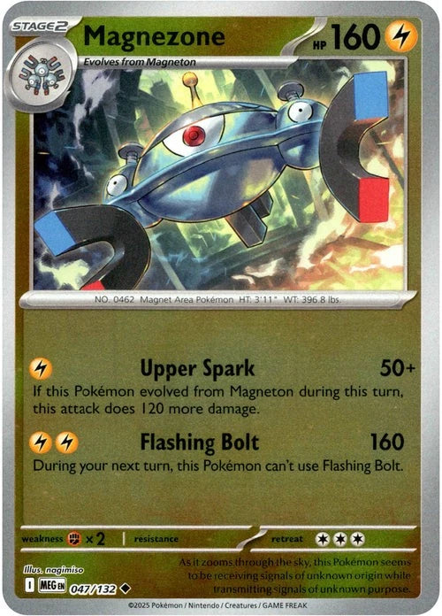 Magnezone Reverse Holo (047/132) - Mega Evolution