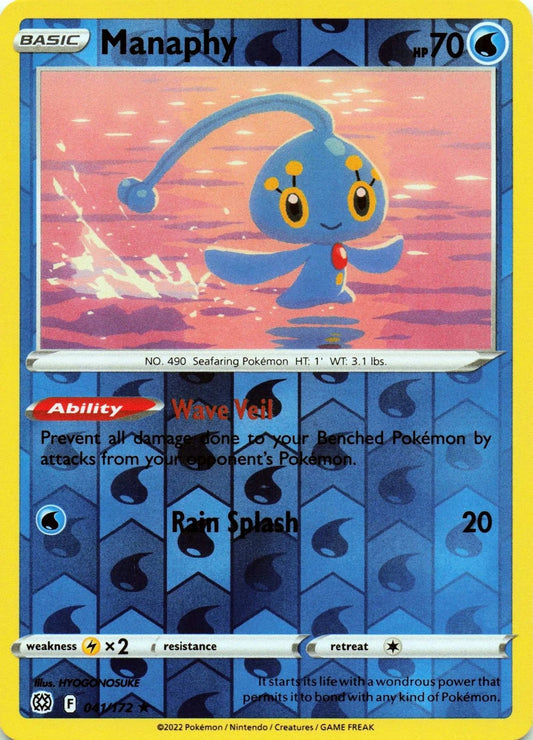 Manaphy Reverse Holo (041/172) - Brilliant Stars