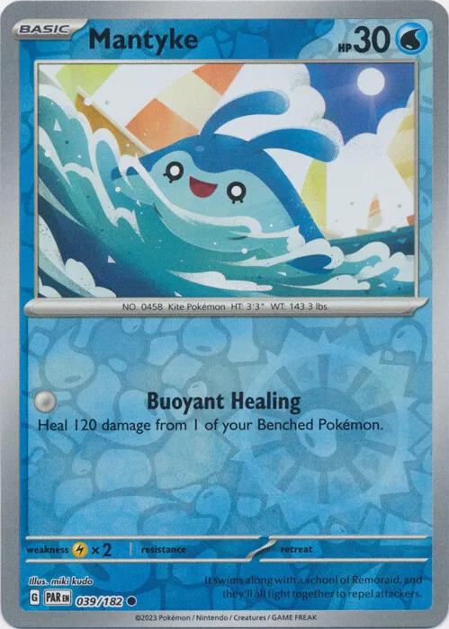 Mantyke Reverse Holo (039/182) - Paradox Rift