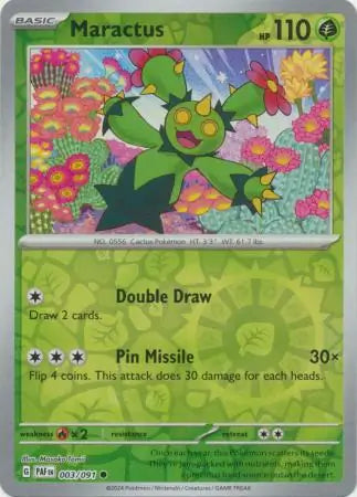 Maractus Reverse Holo (003/091) - Paldean Fates