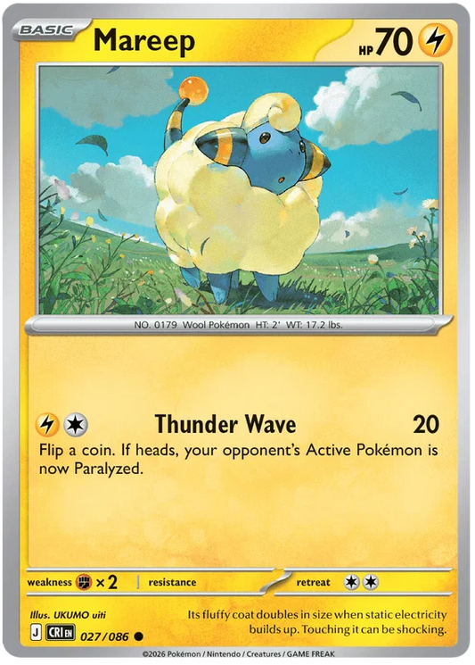 Mareep (027/086) - Chaos Rising