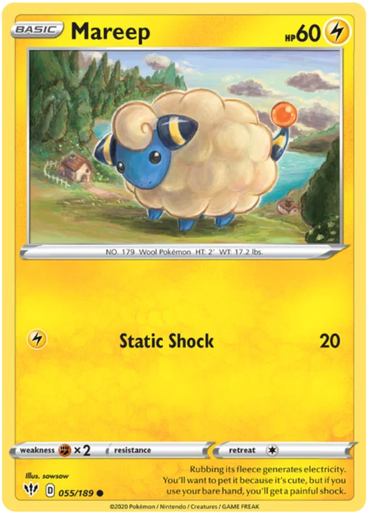 Mareep (055/189) - Darkness Ablaze