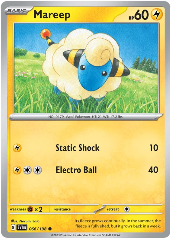 Mareep (066/198) - Scarlet & Violet