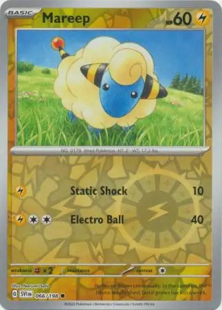 Mareep Reverse Holo (066/198) - Scarlet & Violet