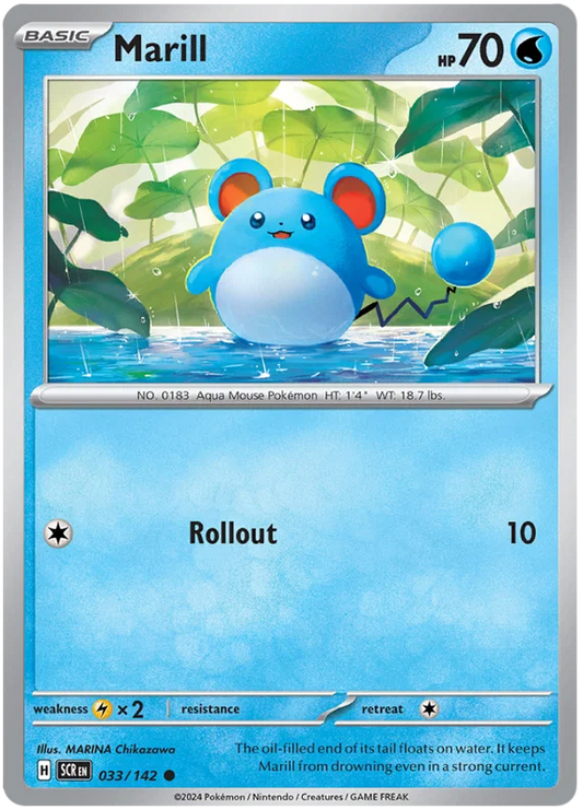 Marill [Reverse Holo] (033/142) - Stellar Crown