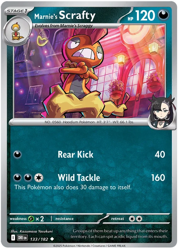 Marnie's Scrafty (133/182) - Destined Rivals