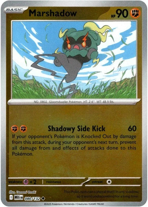 Marshadow Reverse Holo (080/132) - Mega Evolution