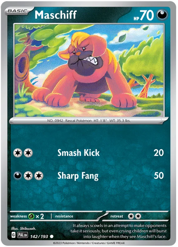 Maschiff (142/193) - Paldea Evolved