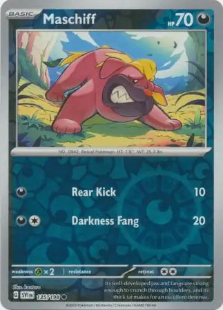 Maschiff Reverse Holo (135/198) - Scarlet & Violet