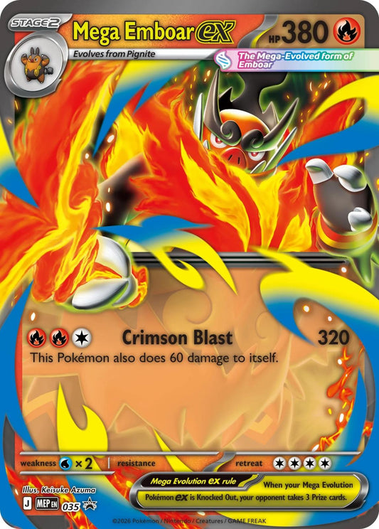 Mega Emboar ex (035) - Mega Evolution Black Star Promos