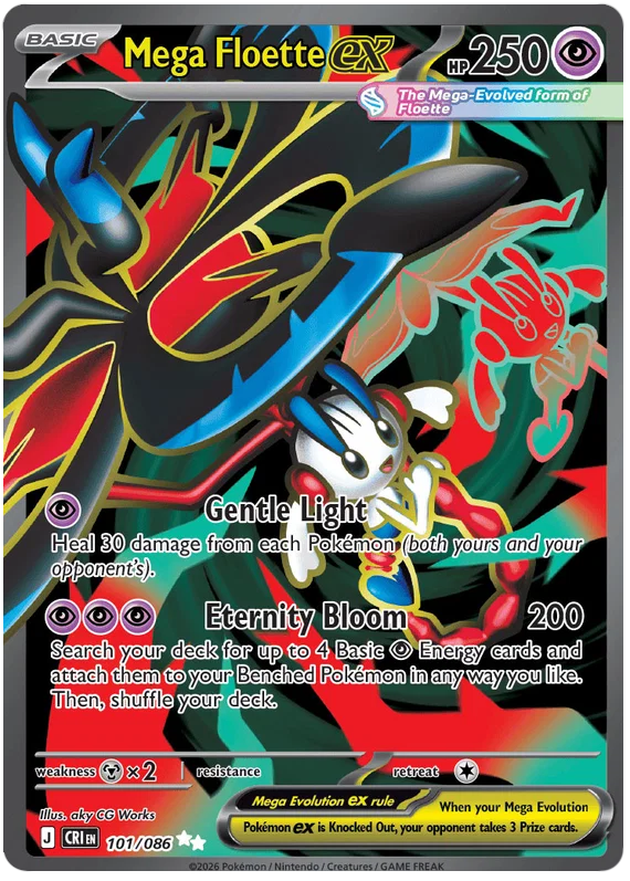 Mega Floette ex (101/086) Ultra Rare - Chaos Rising