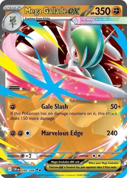 Mega Gallade ex (048/086) - Chaos Rising